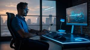 Espacio de trabajo optimizado con accesorios smart