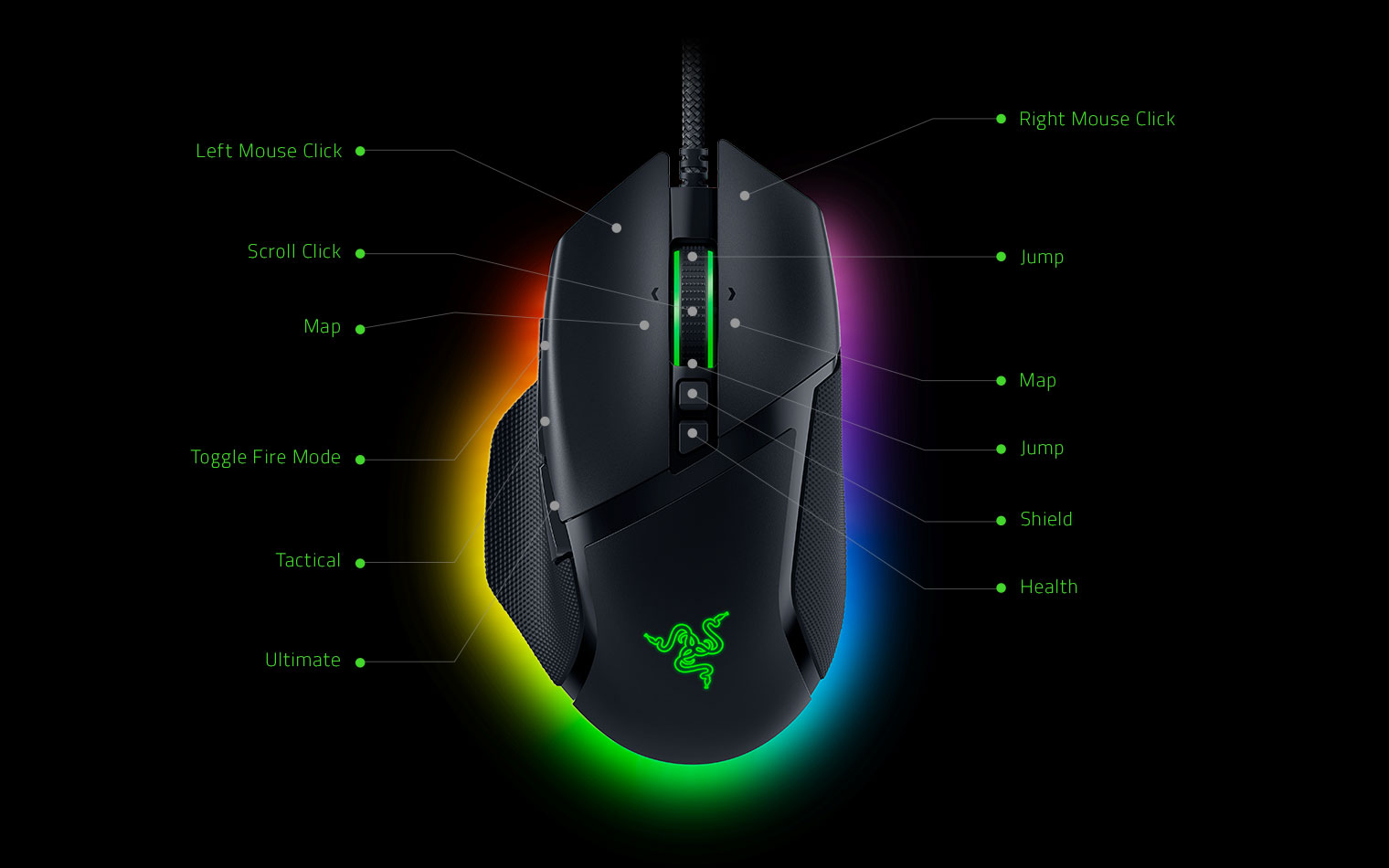 Mouse gaming de alta precisión
